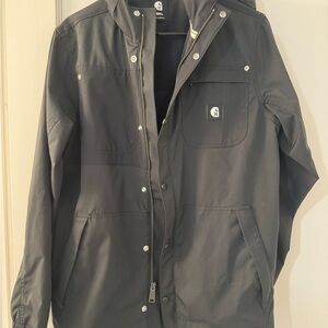 Men's Hurley X Carhartt Phantom Defender Black Hooded Jacket AV8063